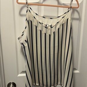 Maurices Navy and White Striped Camisole